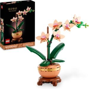 Découvrez la LEGO Botanique L’orchidée Miniature, une fleur artificielle élégante pour décoration intérieure. Idée cadeau originale pour la Saint-Valentin. Disponible sur Amazon.