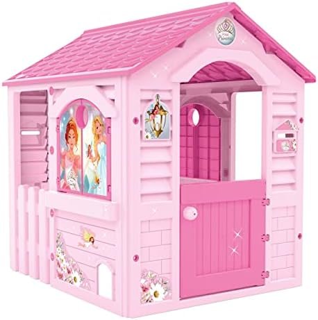 Chicos - La Maison Pink Princess | Maison Extérieur Enfant | Cabane de Jardin pour Enfants | Robuste et Durable avec Montage Facile +24 Mois | Rose (89613)