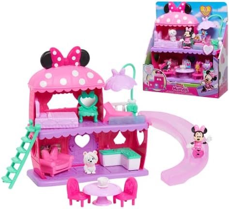 Disney Minnie, La Maison de Minnie, 13 pièces, Figurines et Accessoires, Jouet pour Enfants dès 3 Ans, GIOCHI PREZIOSI, MCN22