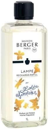 MAISON BERGER - Recharge Lampe Berger Lolita Lempicka - Prête à l'emploi - Parfume et Purifie - Diffusion Fine, Homogène et Longue Durée - 1 Litre