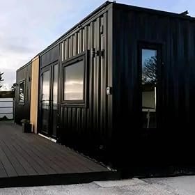 Petite maison de luxe moderne préfabriquée isolée, petite maison mobile extensible pour la vie avec design personnalisable, étanche, options de deux et trois pièces, disponible en tailles de 6,1 m,