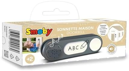 Smoby - Sonnette Electronique - Accessoire de Maison Smoby - Plein Air - Dès 2 Ans - Gris - 810917