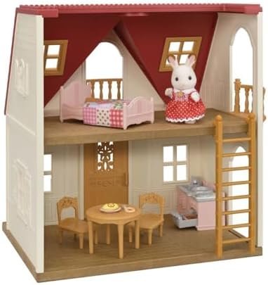 Sylvanian Families - Le cosy cottage du village - Set 1 figurine et + 12 accessoires - Plongez dans l'univers de la famille Sylvanian - Figurines animaux miniatures - Jouet enfant 3 ans et + - 5567