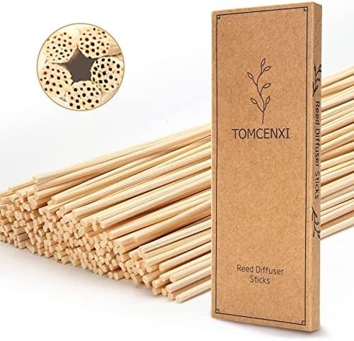 120 Pièces Bâtons de Diffuseur de Roseaux,25 cm Diffuseur Parfum Bâtons, Bâtons de Rechange pour Diffuseur d'Arôme d'Huile Essentielle pour la Maison (Natural Color)