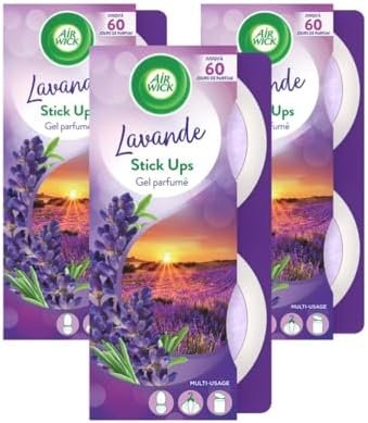Air Wick - Désodorisant Maison Continu 2 in 1 Stick'Up Lavande - Lot de 3 x 2 pièces