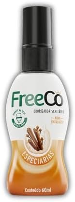 Freeco – Bloqueur d'odeurs WC – Spray naturel et efficace – Fraîcheur longue durée – Idéal pour maison, bureau et restaurants – Parfum Épice