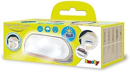 Smoby - Lampe Solaire Nomade - Accessoire de Maison Smoby - Transportable - Recharge Panneau Solaire - Barettes de Fixation - A Partir de 2 Ans