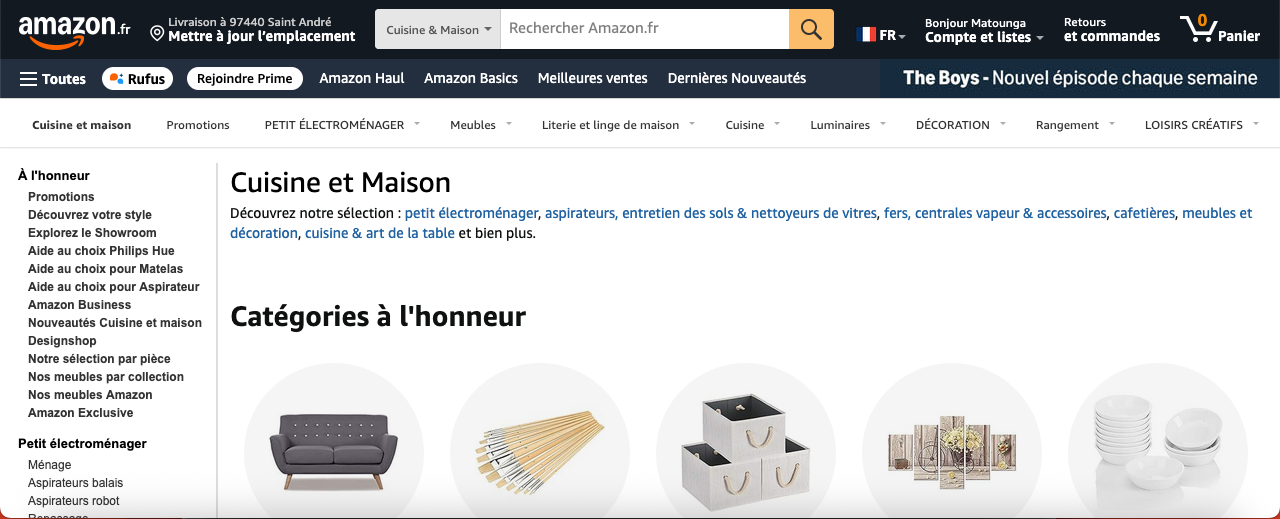Boutique Amazon Maison et Cuisine